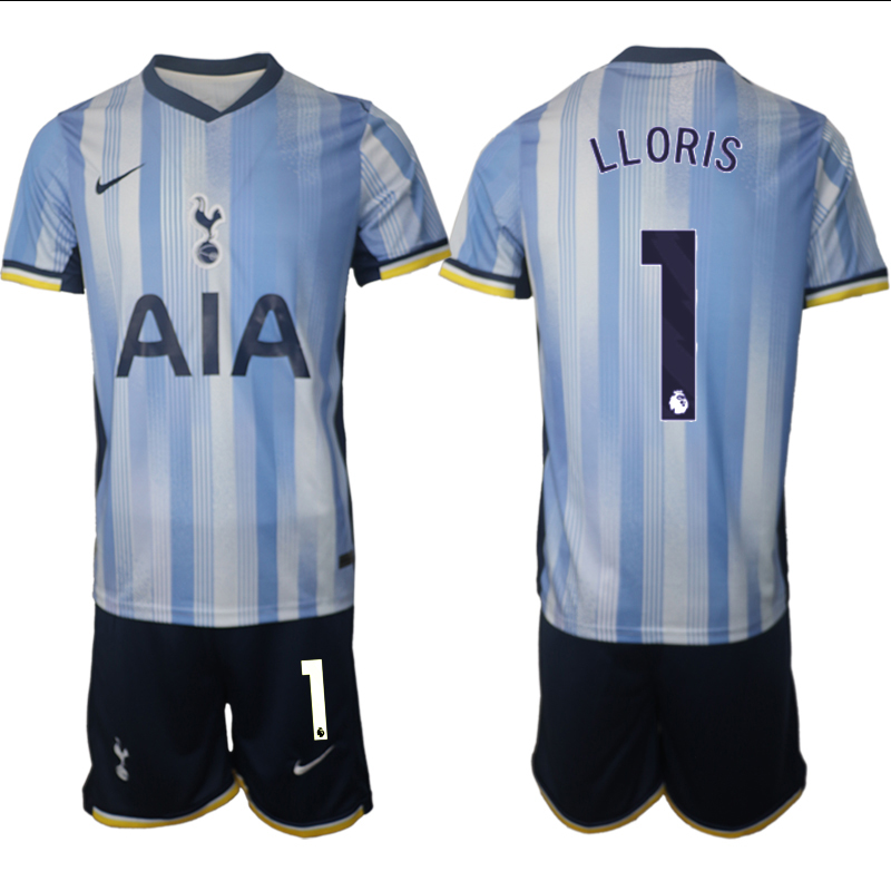 Men 2024-2025 Club Tottenham away Blue #1 Soccer Jersey